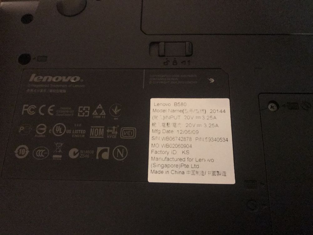 Терміново!!! Ноутбук lenovo B580 в хорошому стані