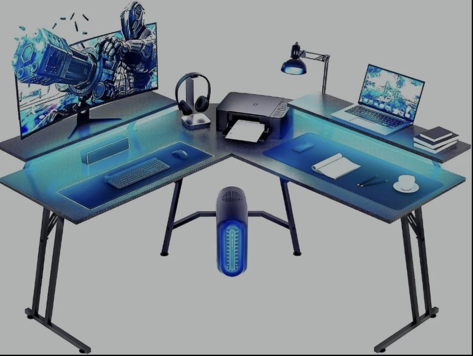 Gamingowe biurko narożne