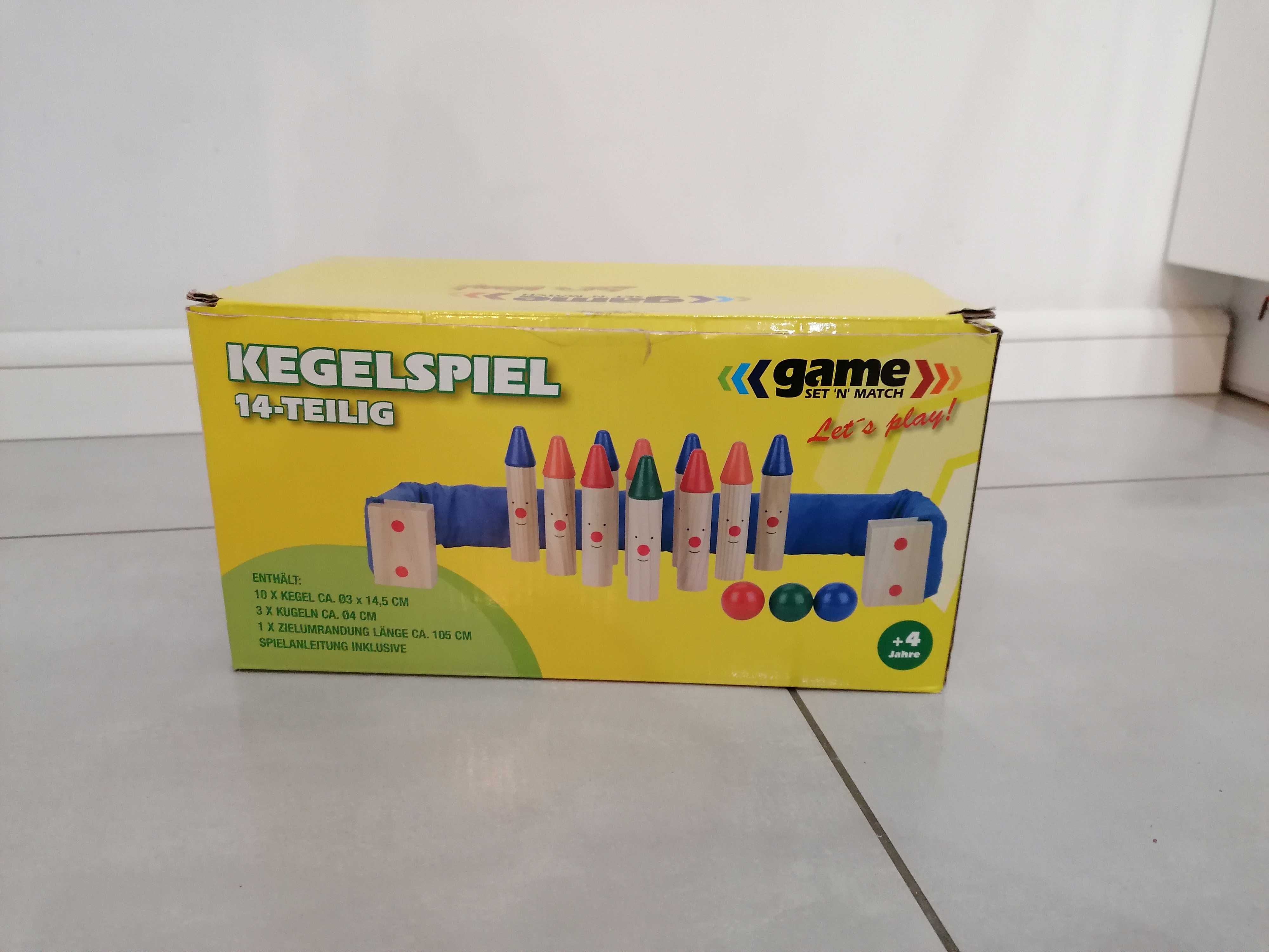 Drewniane kręgle kredki Game set'n' match 4+