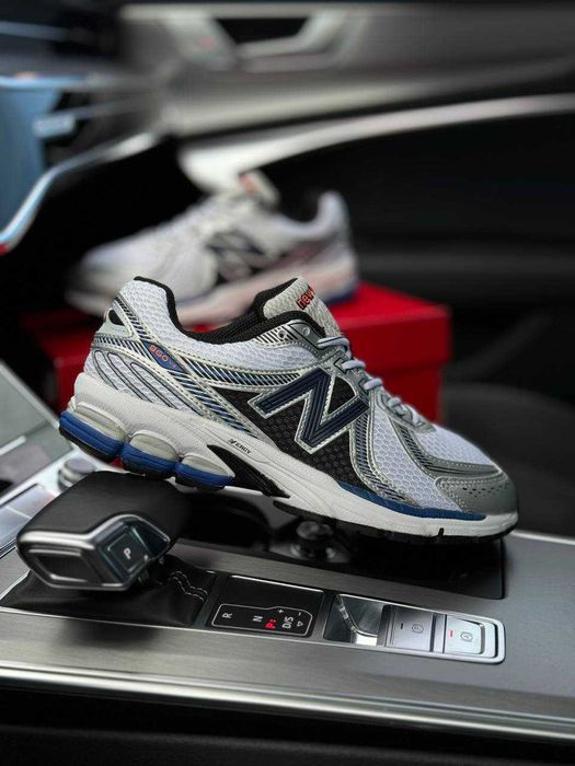 Чоловічі кросівки нью беланс New Balance 860v2 White Silver Navy 41-45