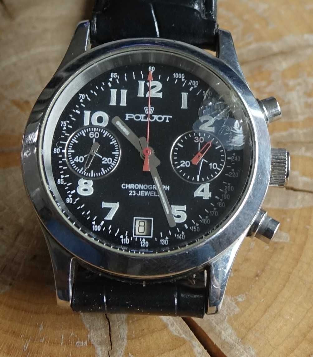 Poljot 3133 Stalowy Chronograf