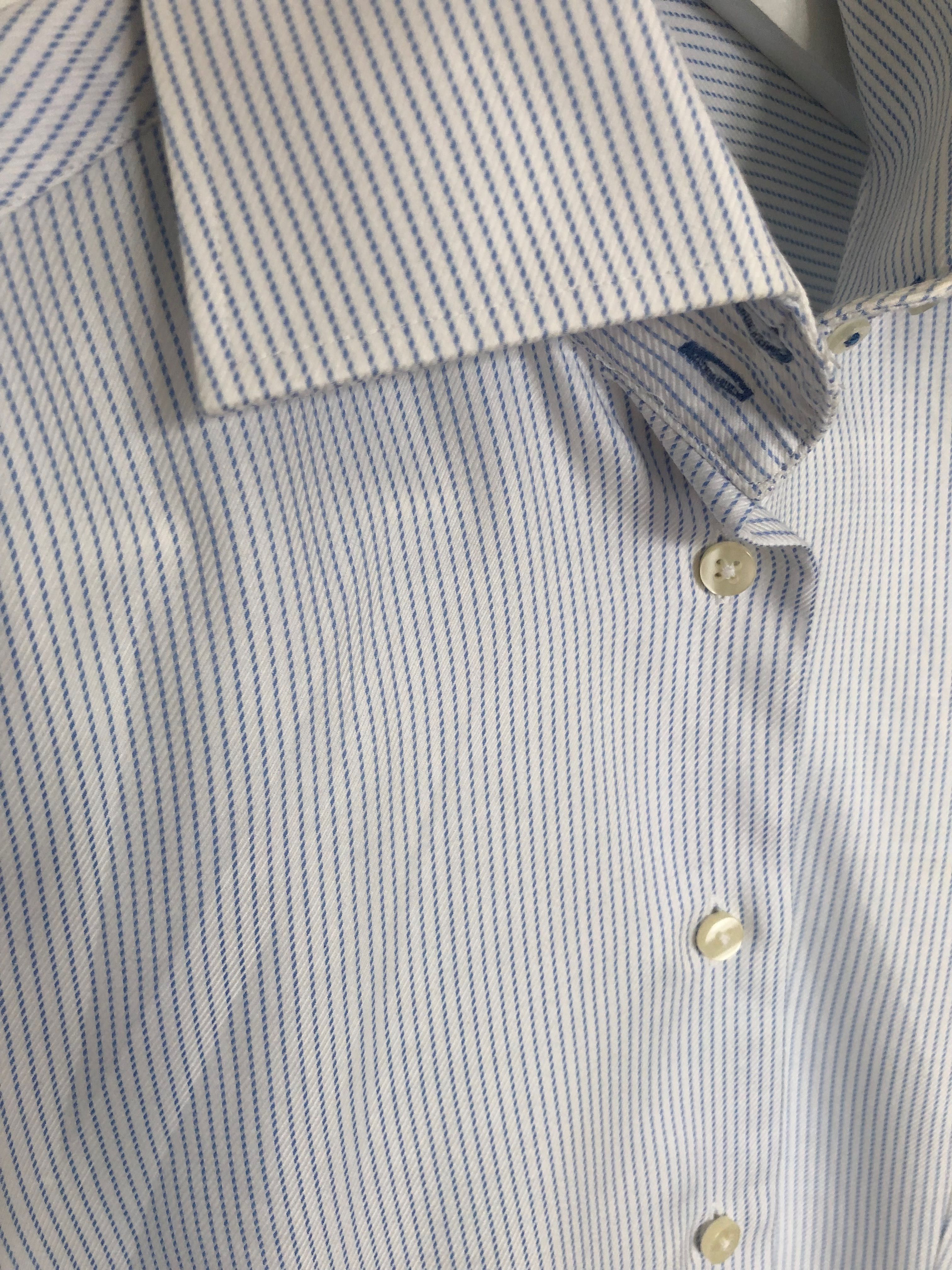 Camisa riscas azuis | 38 | Sacoor Brothers