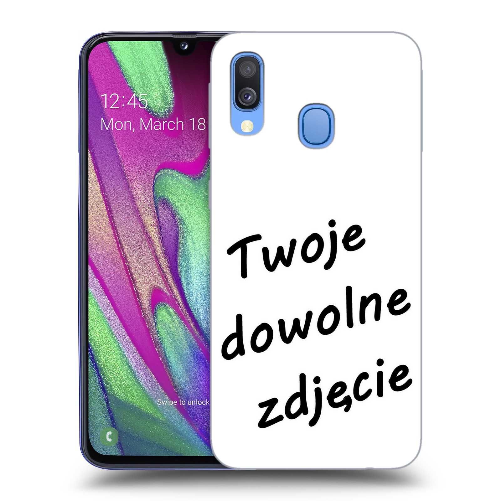 Samsung Galaxy A40 PERSONALIZOWANE etui case na telefon ZE ZDJĘCIEM