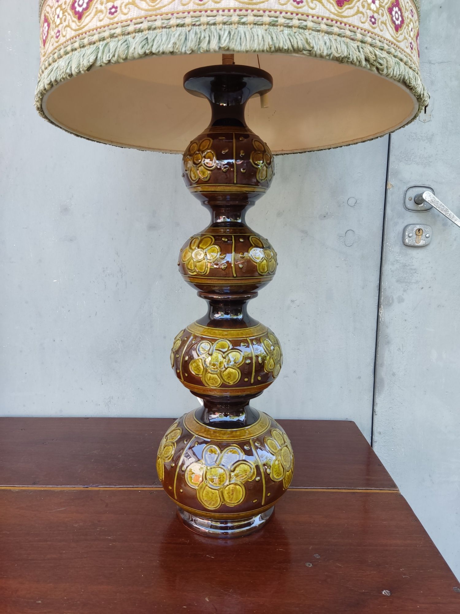 Ceramiczna lampa stojąca Kaiser lata 60 te vintage design