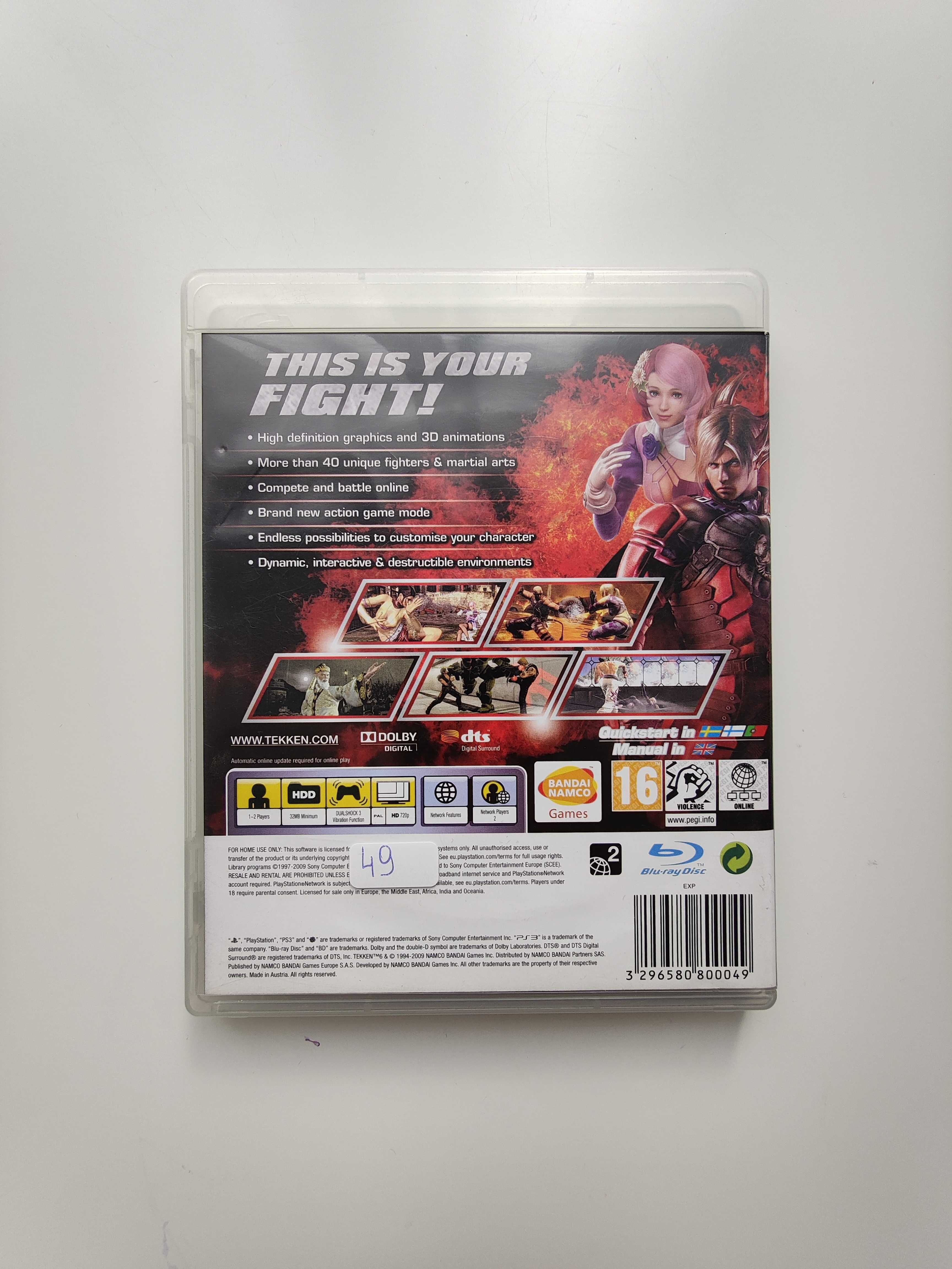 Gra Ps3 / Ps 3 - Tekken 6 ( Ang )