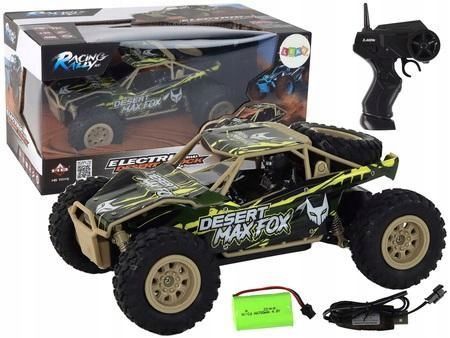 Autko Terenowe R/c 1:24 Brązowo-zielone, Leantoys