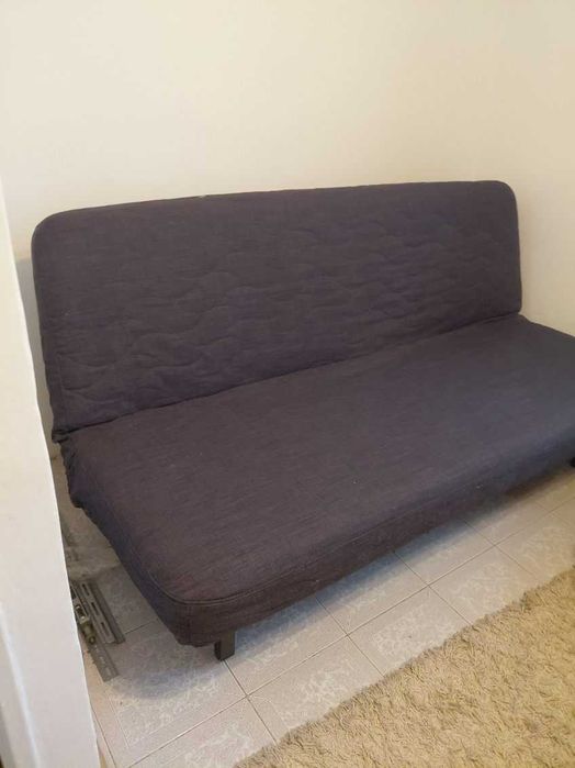 IKEA NYHAMN Sofa 3-osobowa rozkładana z materacem lateksowym