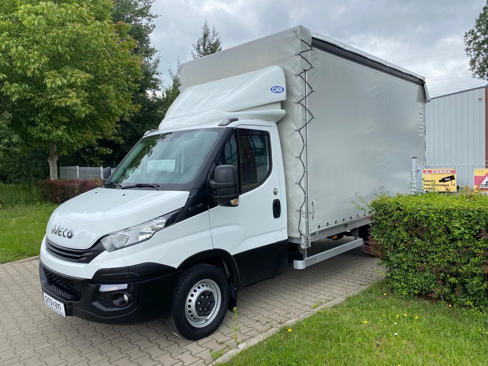 Iveco DAILY 35S16 HI-MATIC FIRANKA OBUSTRONNA 8 PALET WINDA BAR  otwierany dach / wysokość 2.4-2.7 m