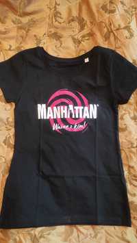 T-shirt Koszulka czarna MANHATTAN rozm. S