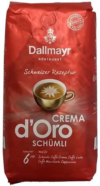 Кава в зернах Dallmayr Crema d’Oro Schumli 1кг