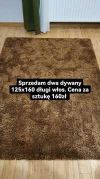 Dywan 125x160 włos dłuższy 2szt