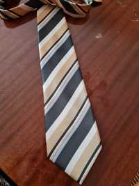 Krawaty niebieski paski rozne piekne 4szt