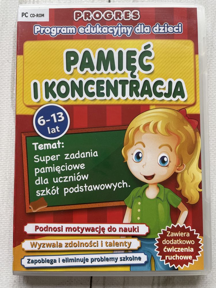 Płyta z ćwiczeniami na pamięć i koncentrację