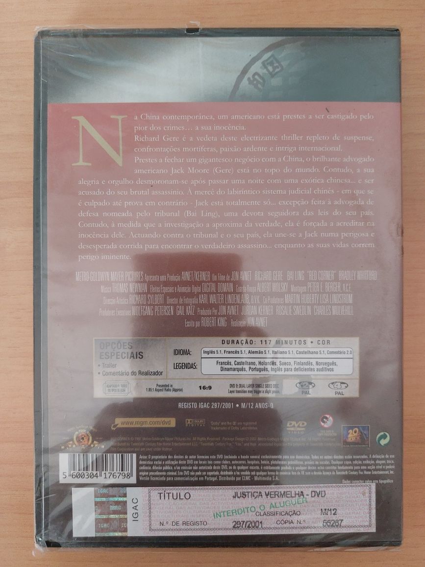 DVD Novo e Selado - Justiça Vermelha
