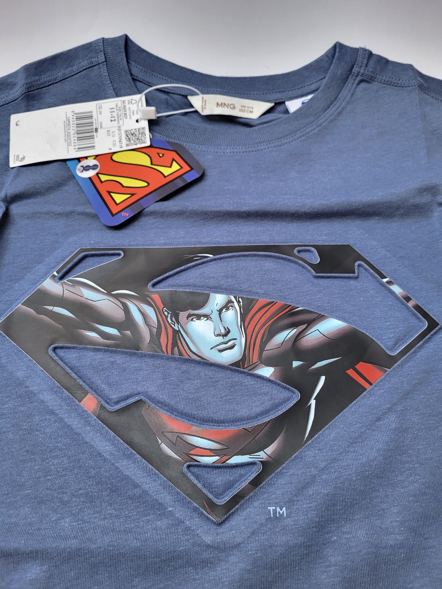Superman лонгслив для хлопчика Реглан футболка з довгим рукавом Mango
