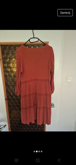 Sukienka midi z wiskozy