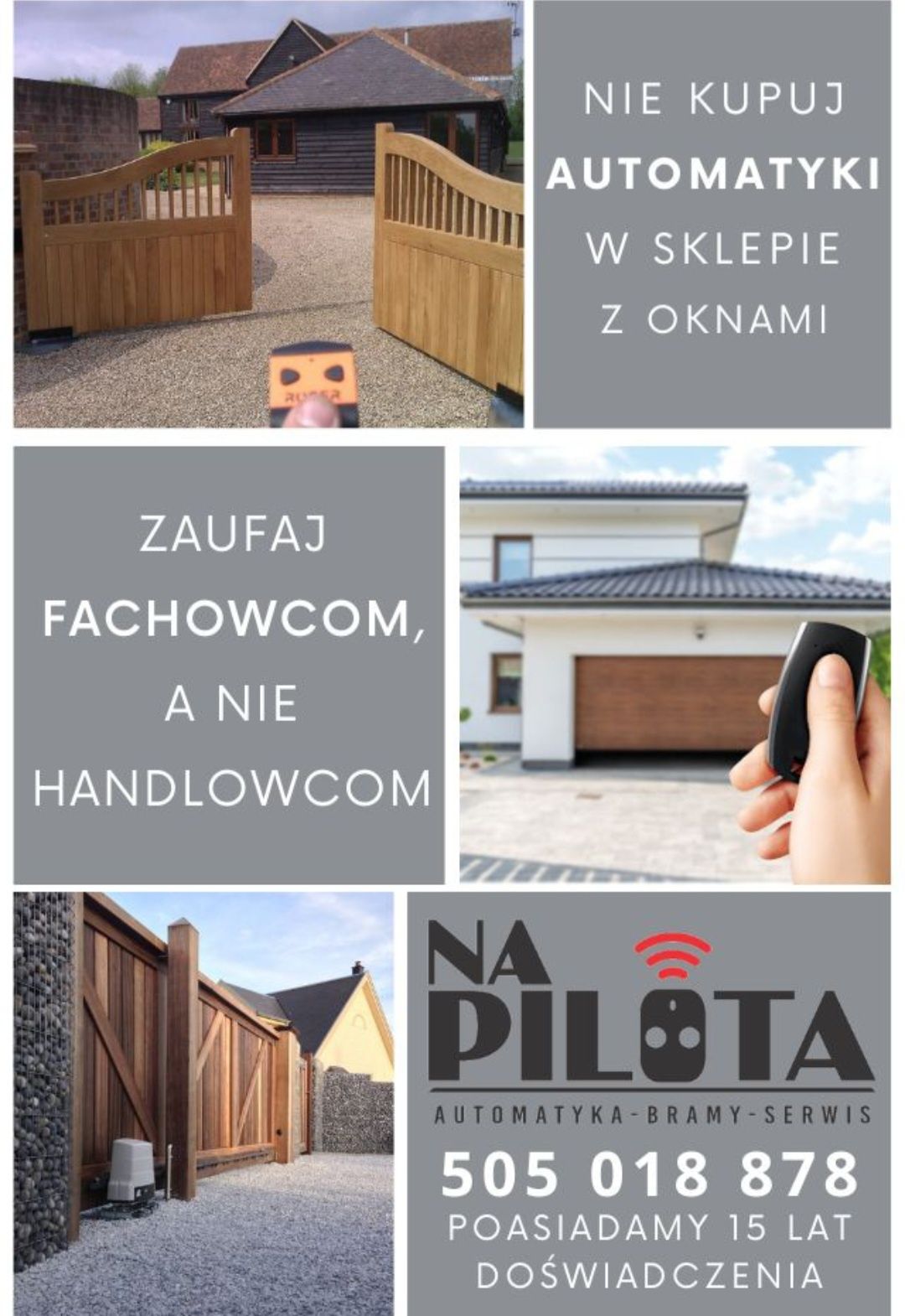 Automatyka-Bramy-Serwis Napędy Szlabany Wideodomofony Serwis 24/7