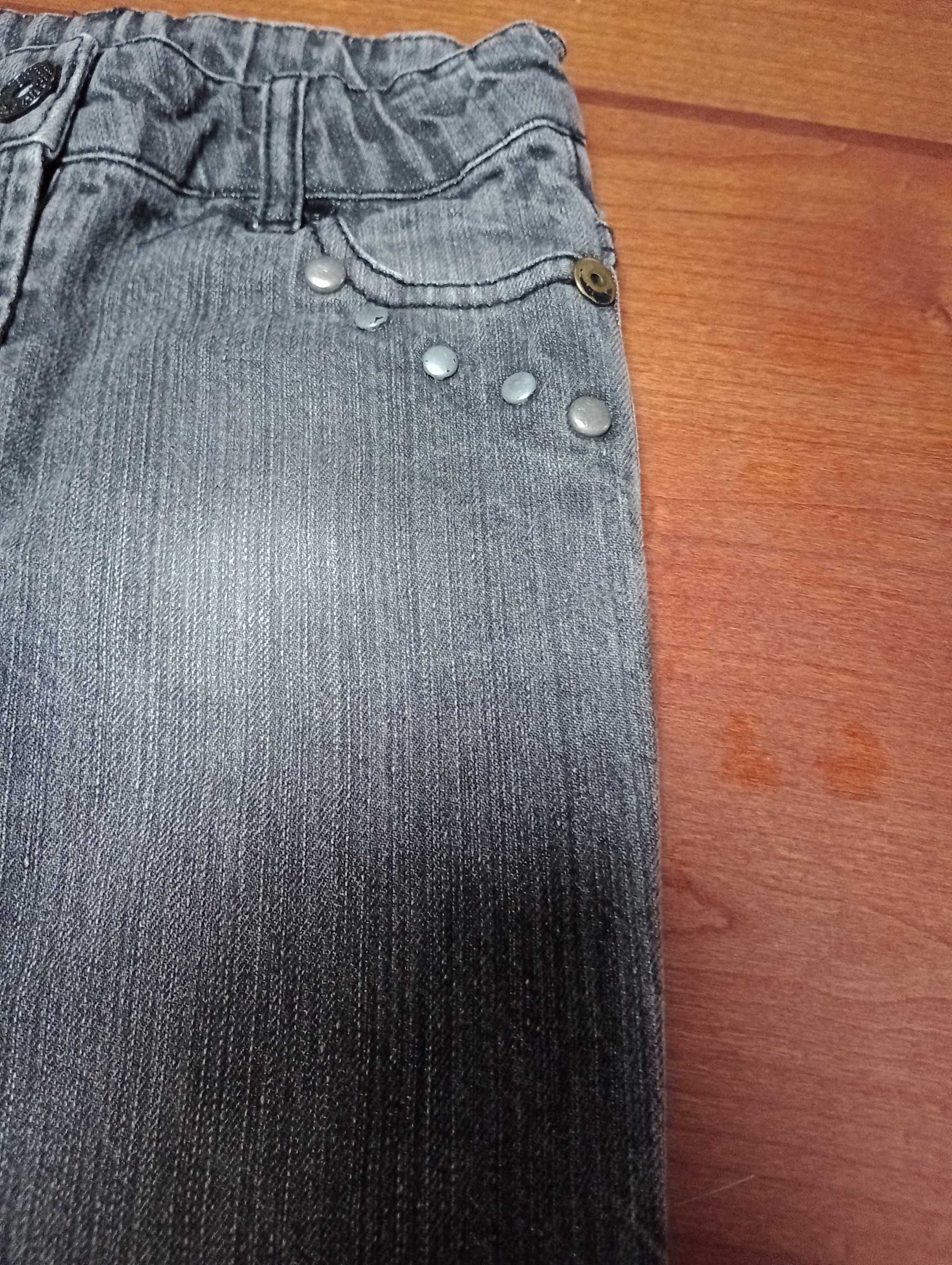 Spodnie jeans czarne rozmiar 116