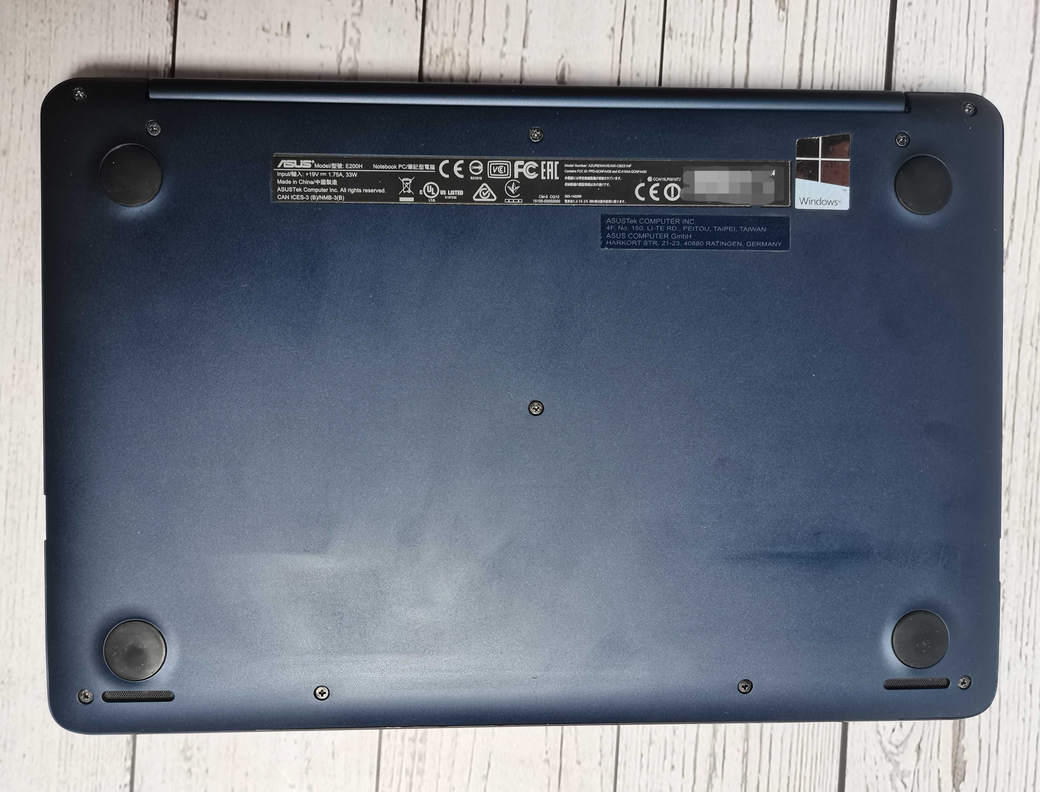 Laptop notebook Asus Vivobook E200HA - 11,6’’, Windows 10 [komplet]