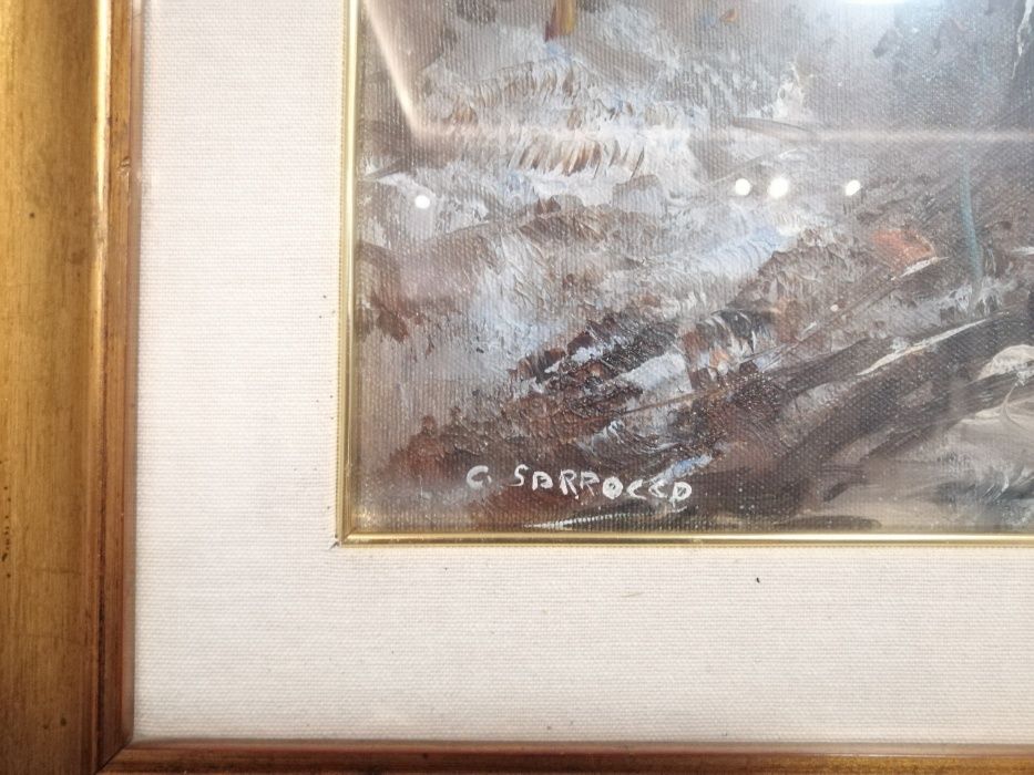 Obraz olejny na płótnie , malarstwo włoskie, 1990r.