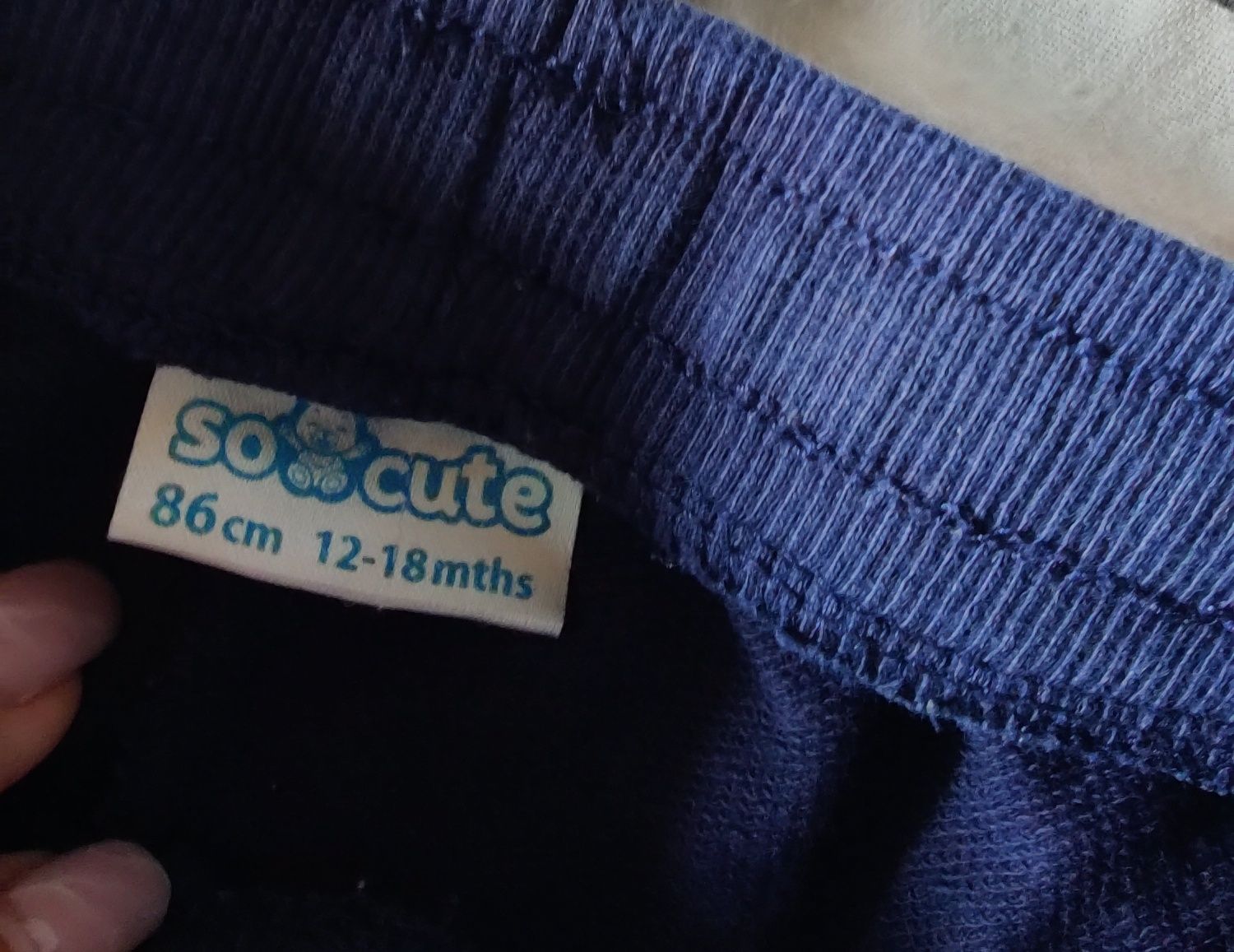 Granatowe spodnie niemowlęce Pepco r 86