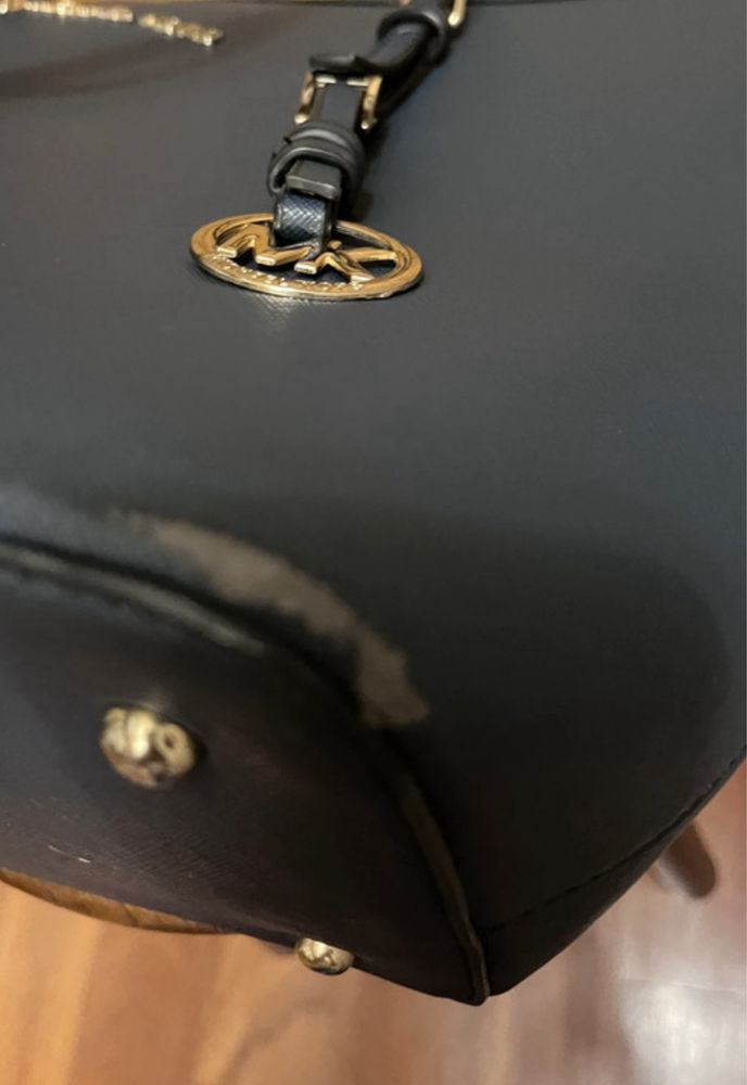 Mala azul tote bag tipo Mickael Kors