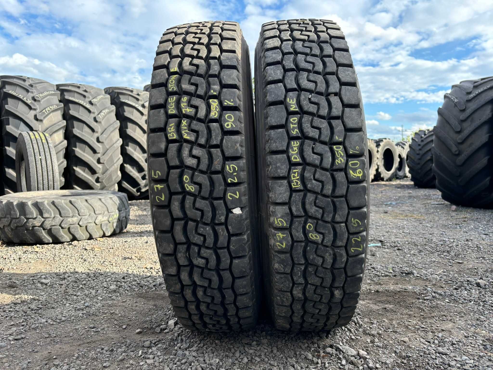 Opona Opony Ciężarowe 275/80R22.5 BRIDGESTONE V-STEEL 2019R (90%) CAŁE