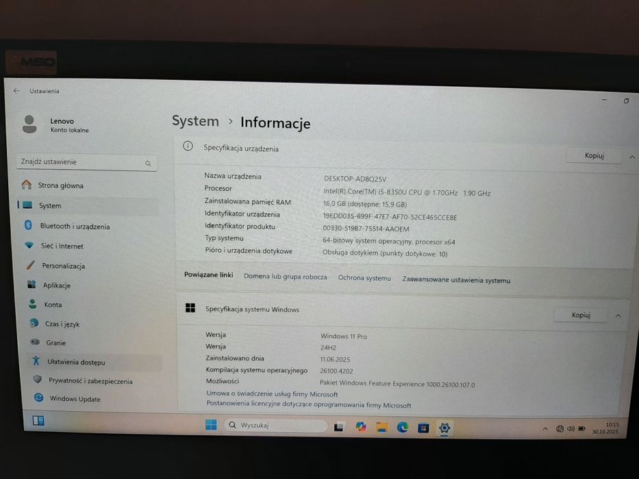 Laptop Lenovo ThinkPad T480