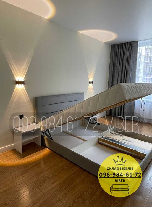 АКЦИЯ! Кровать 160х200 с МАТРАСОМ и механизмом в комплекте. Ліжко