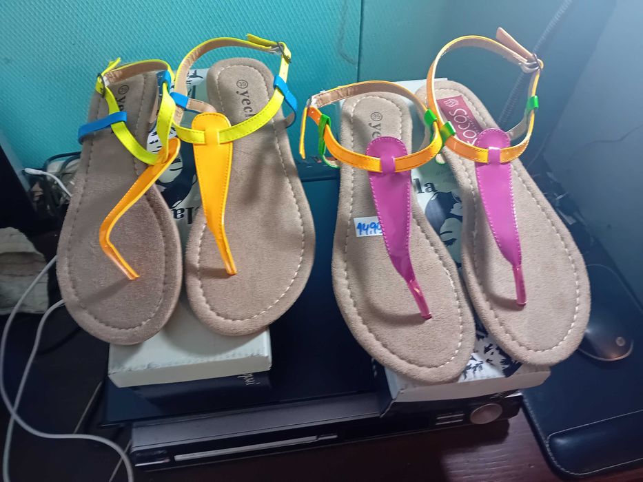 calçados vários baratos vendo por par ou volume.