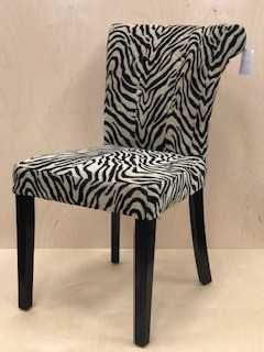 NOWE krzesła w stylu glamour – komplet 6 sztuk – wzór zebra – HIT!