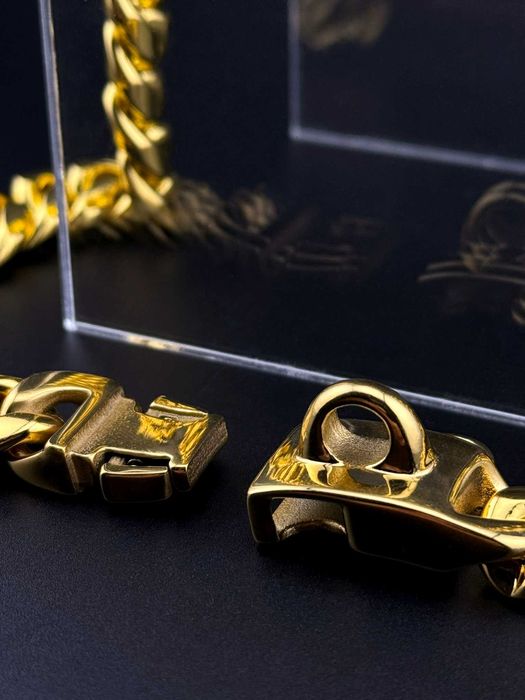 Obroża Dla Psa - Kubańska Bransoleta Platerowana Złotem Rozmiar 16''