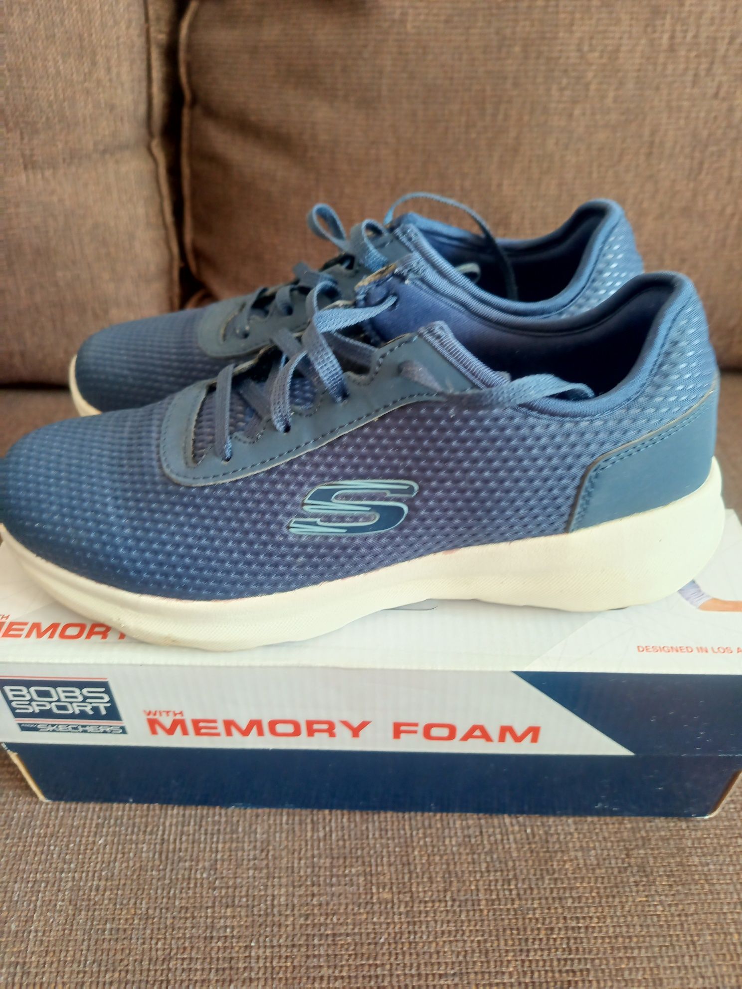 Buty sneakersy Skechers Memory foam 38 granatowe
