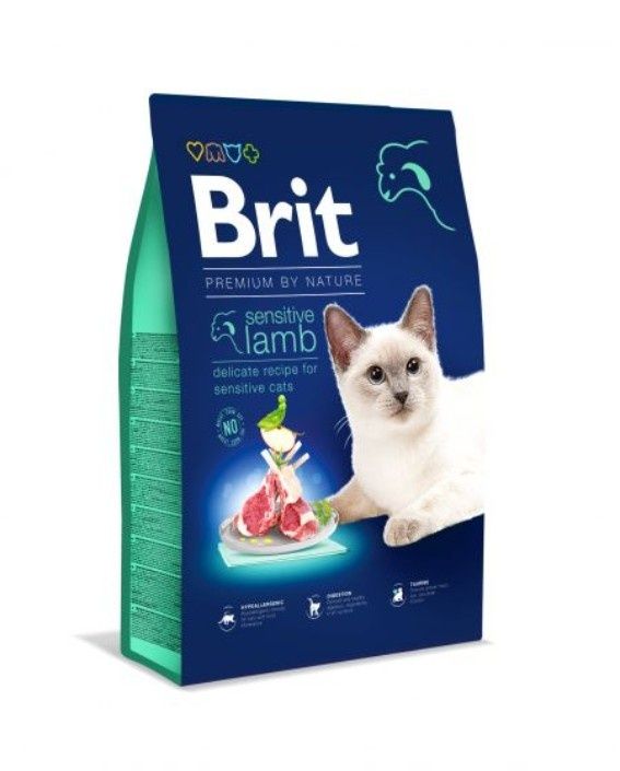 Brit premium cat Sensitive lamb 300g jagnięcina