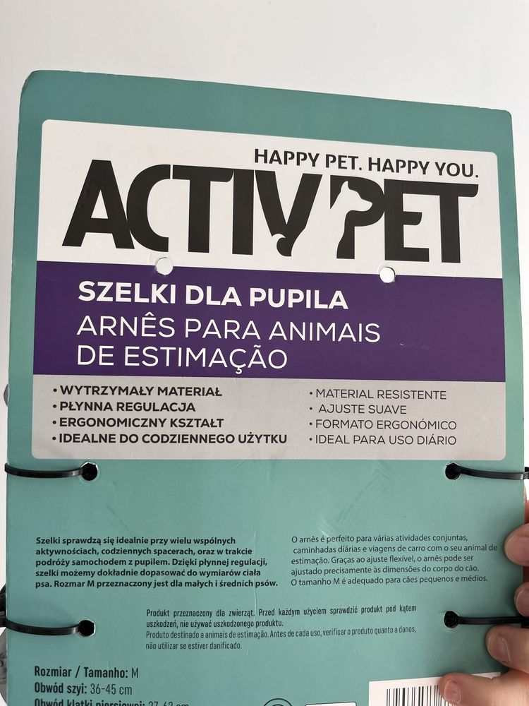 Szelki odblaskowe dla psa Activpet rozm M nowe