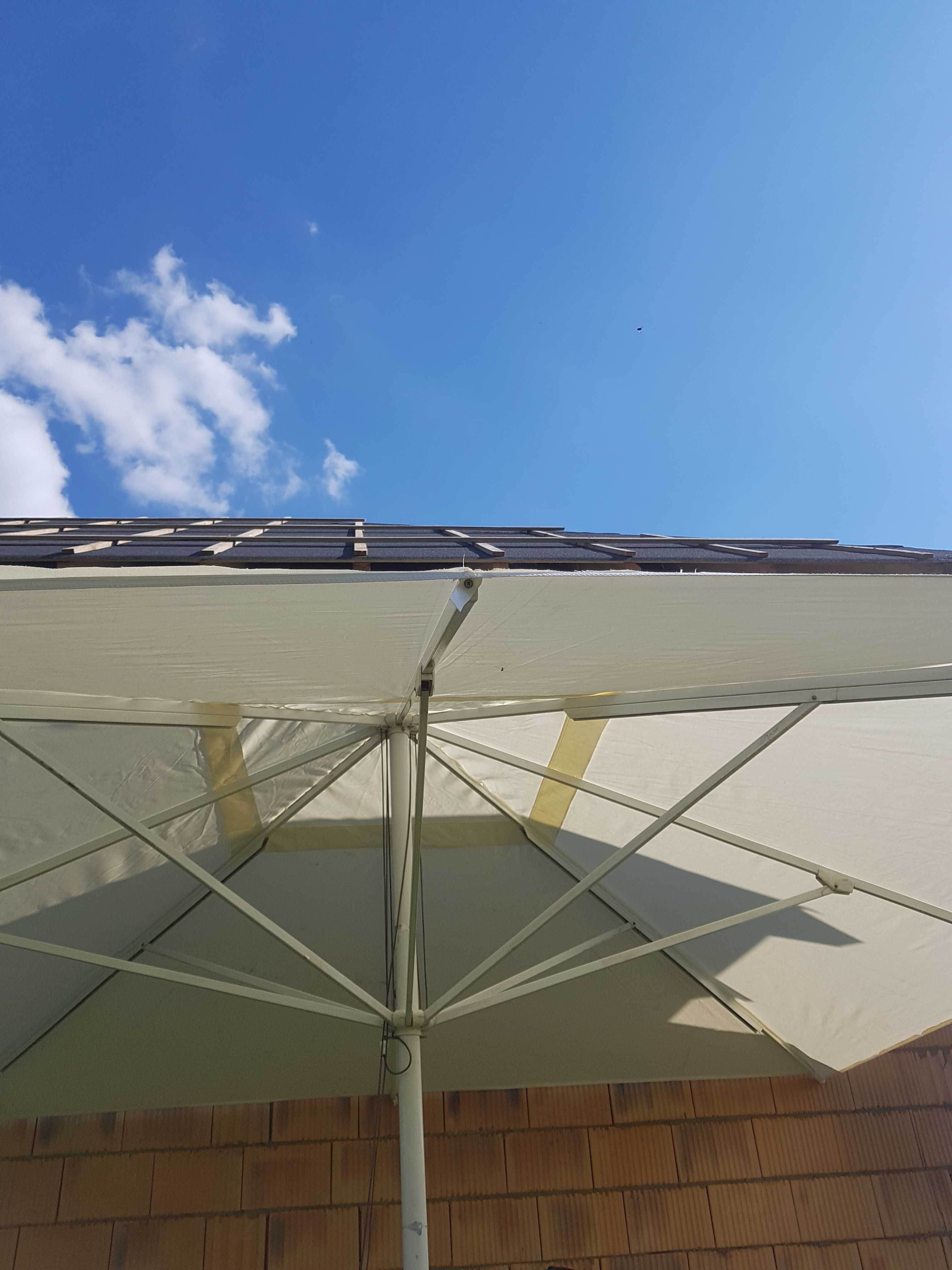 PARASOL Ogrodowy  KWADRAT/okrągły 3,5x 3,5m - SOLIDNY