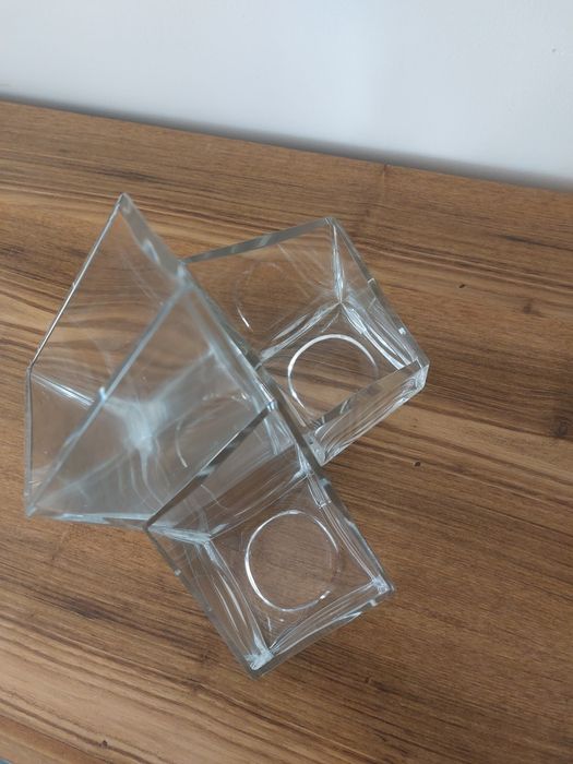 Conjunto de 3 peças de vidro