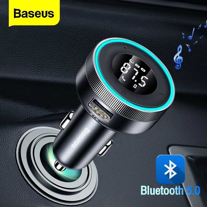 FM-трансмітер Baseus Enjoy Car Wireless MP3 Charger Black (CCLH-01)