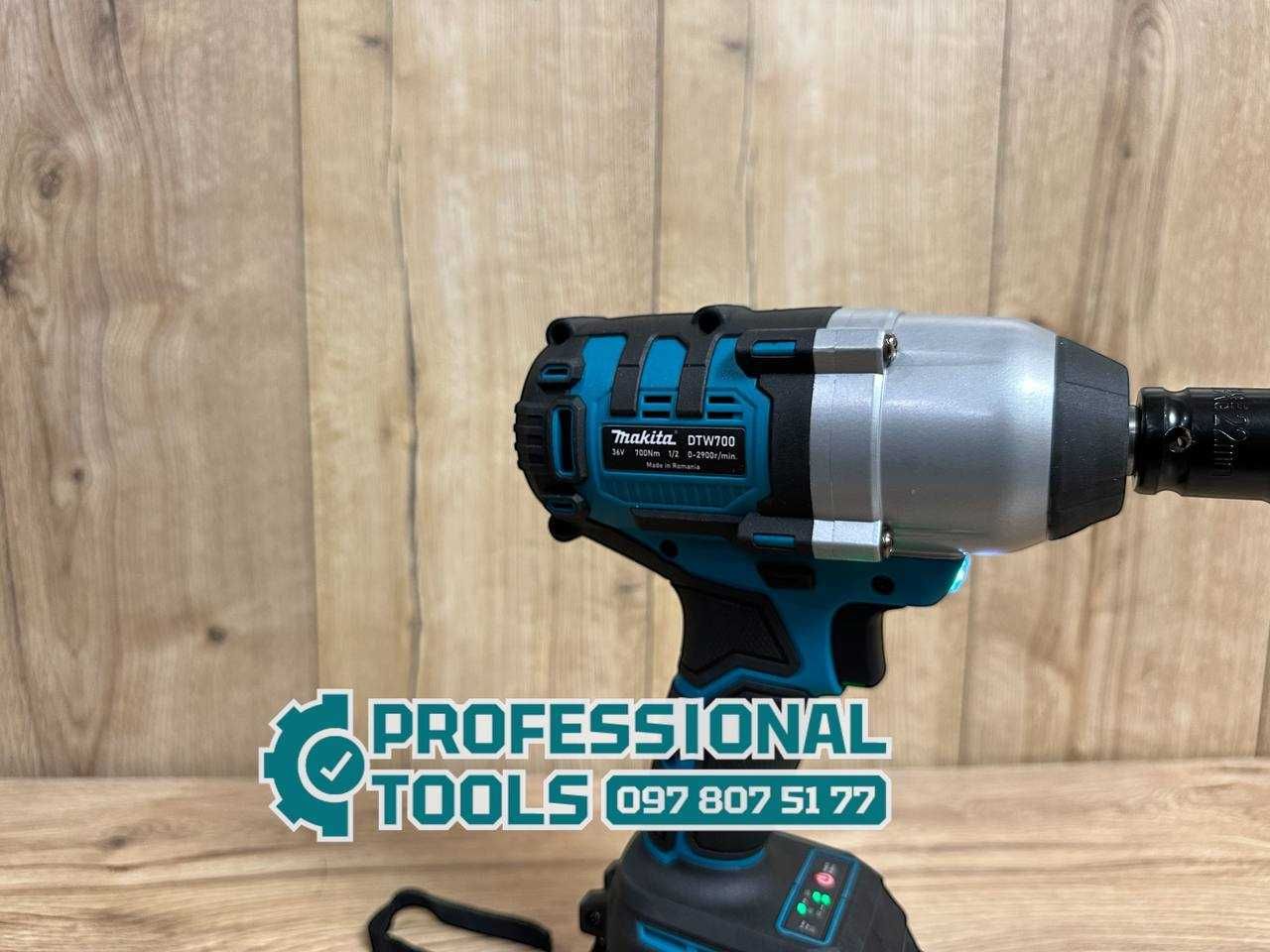 Ударний Гайковерт Makita DTW700 Для зриваня та відкручування коліс 36V
