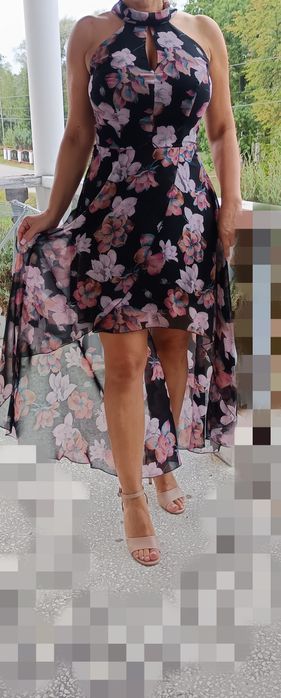 Prześliczna suknia zwiewna na wesele vissavi r40/L duży biust astmetr