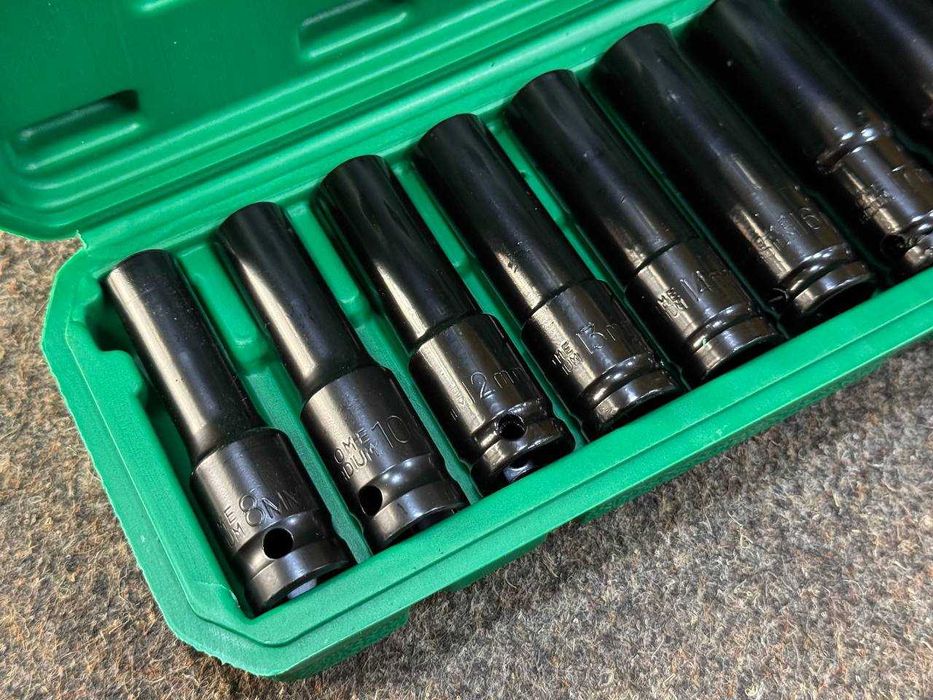 Набір ударних Головок 10шт на Гайковерт 8,10,12,13,14,16,17,19,22,24