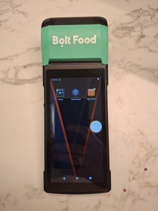 Tablet bolt food do przyjmowania zamówień prawie nowy