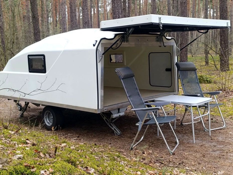 Teardrop Kapsuła  Nowa Lekka Przyczepa kempingowa Aero Transporter Maxi Camping Micro