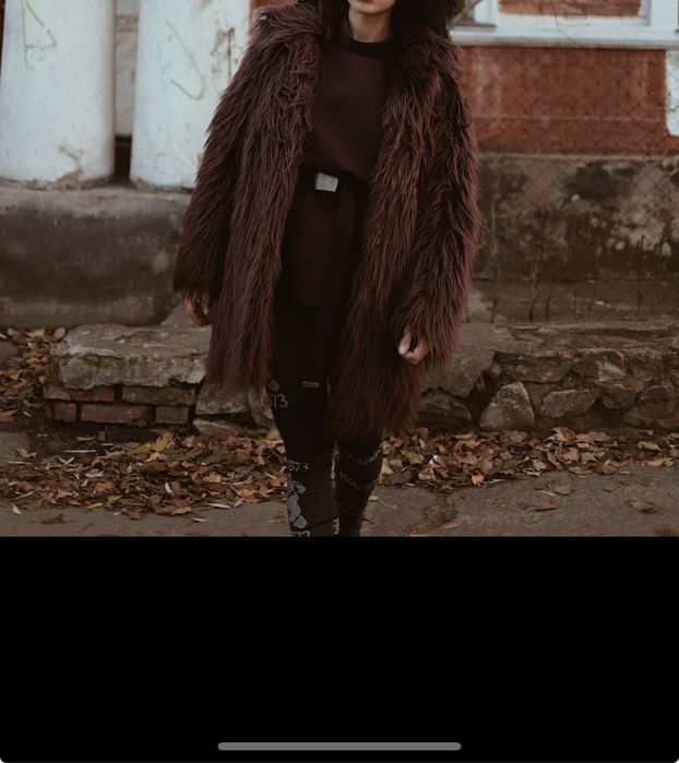 Шуба хутро лама розмір С-М