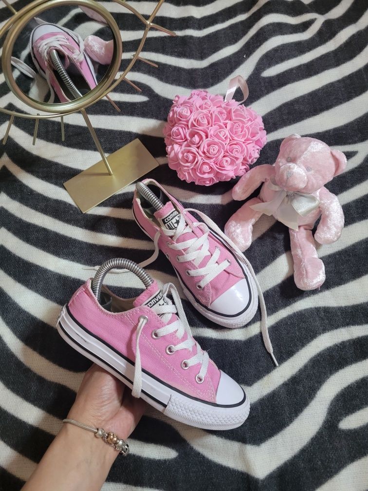 Дитячі Converse all star Chuck Taylor рожеві розовые кеды для дівчинки