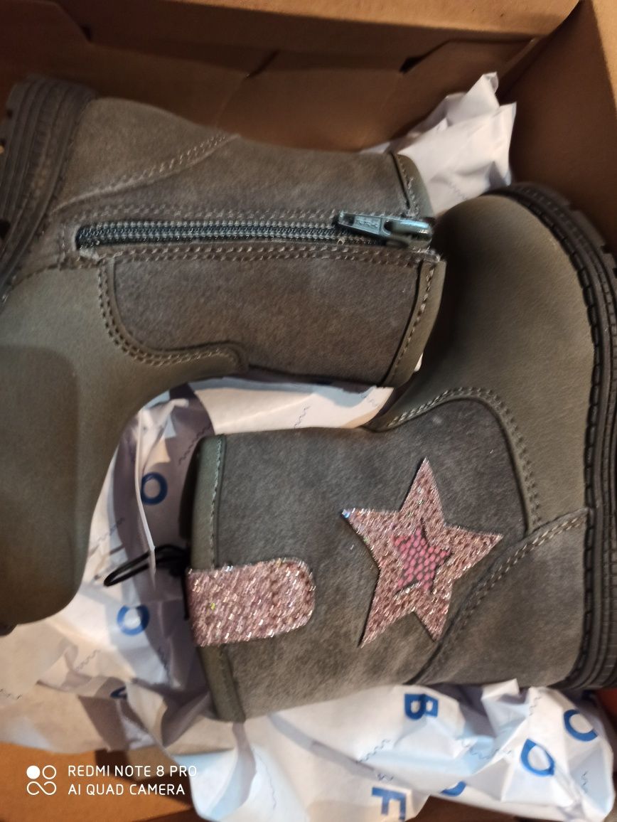 NOWE buty jesienno- zimowe skórzane FRIBOO r. 24 j EMEL MRUGAŁA zimowe