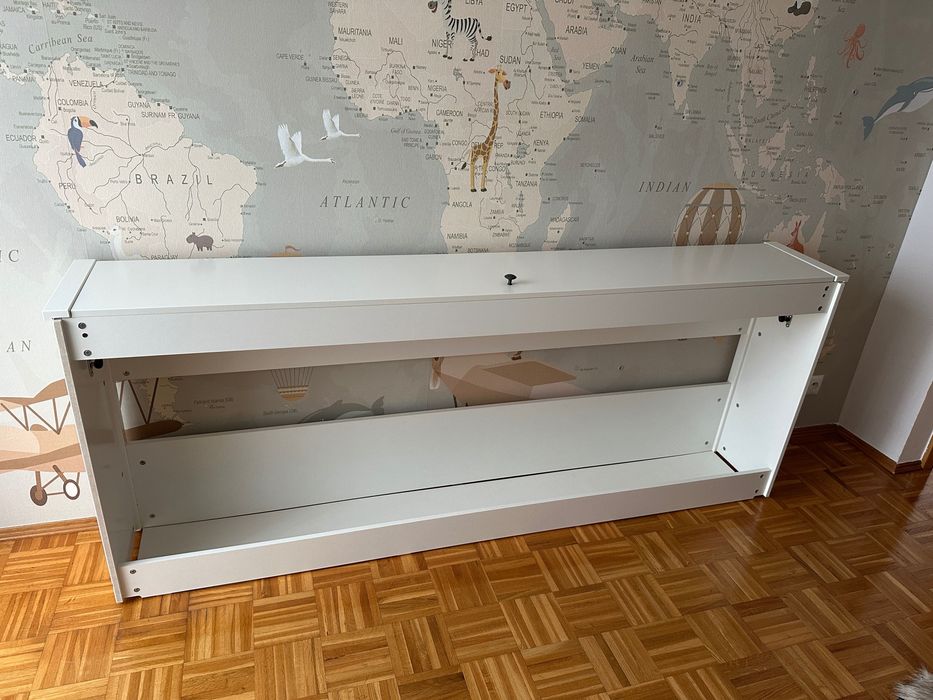 Hemnes biały pojemniki na materac jak NOWY