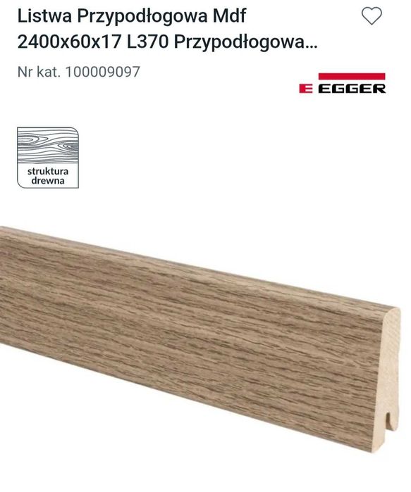 Listwy przypodłogowe  mdf 50 szt