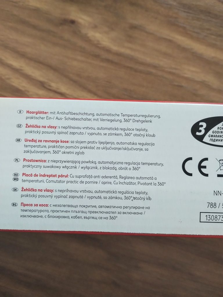Nowa prostownica do włosów automatyczna obrotowy kabel nieprzywierając