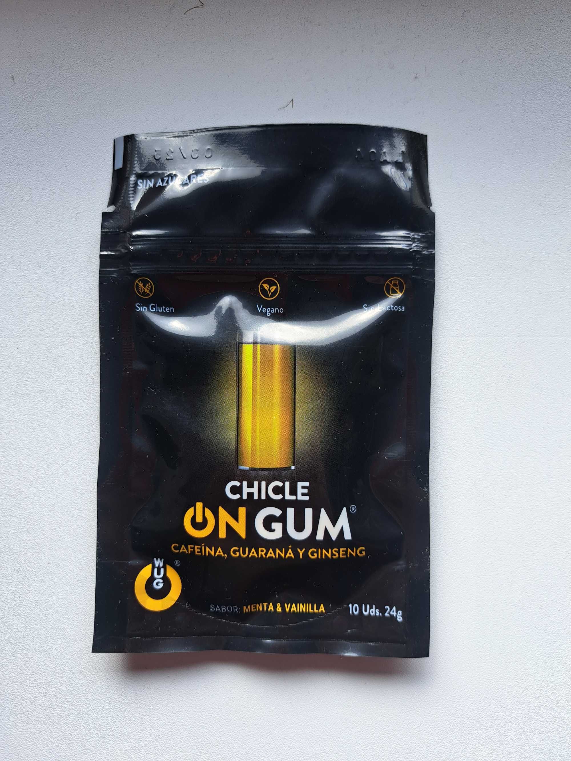 Wug Gum ON suplement diety gumy do żucia energetyczne gumy 10sztuk